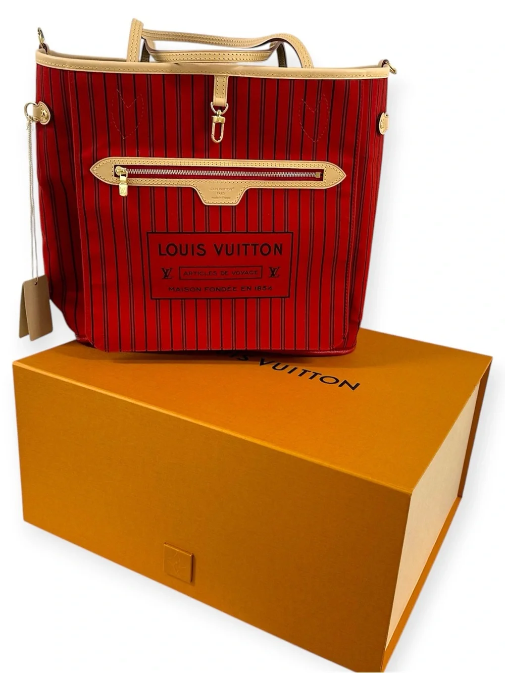New Louis Vuitton Neverfull Bandouliere Inside Out MM Monogram Reversible M12096 - Picture 15 of 16